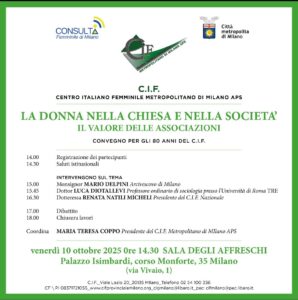 locandina convegno La donna nella chiesa e nella società